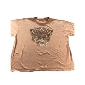 Live Outside The Limits Brown Vintage Soul Graphic T-Shirt Women's Size 2XL